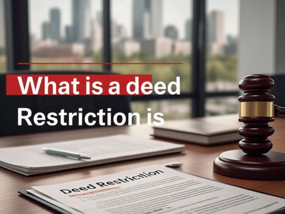 What is a deed Restriction is real estate